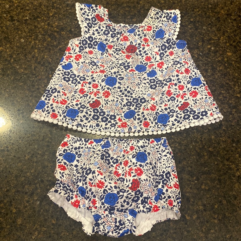 Nautica 3-6 months shirt and bloomers